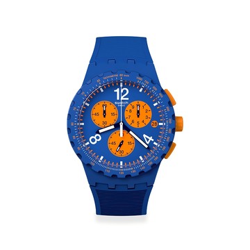 Swatch PRIMARILY BLUE 經典手錶/男錶/女錶/瑞士製造 SUSN419 (42mm)【官方旗艦店】