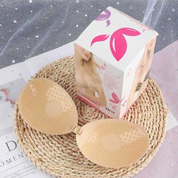 東南亞隱形文胸胸貼女婚紗泳衣用 透氣貼身性感無鋼圈布面前扣圓