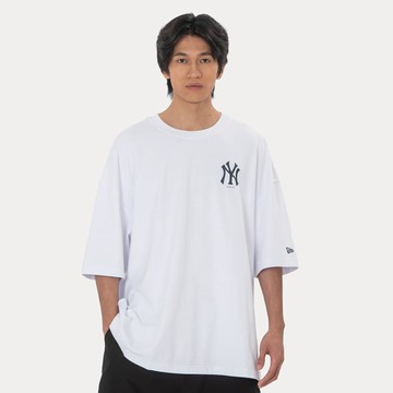 NEW ERA 男女 寬版短袖上衣 PLAYING CARDS 紐約洋基 白 NE15165174