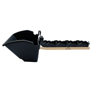 小美紀 花牆單掛盆 75H-2  盆內內徑(8 x 6.5cm)  黑色  20個