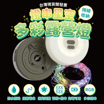 【台中鋰電】LED燈串 露營燈 銅線燈 戶外氣氛燈 燈串 燈條 燈帶 呼吸燈 燈飾 氛圍燈 生日 派對佈置 造型燈