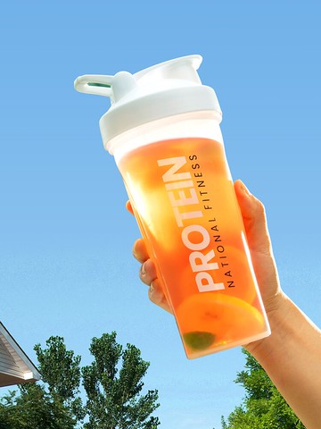 運動水杯男大容量便攜塑料杯學生夏天夏季創意潮流健身簡約杯子女