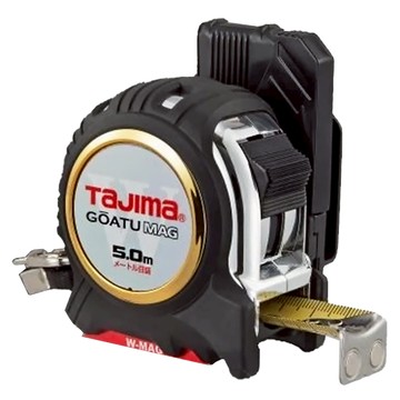TaJIma 田島 剛厚包膠捲尺 附安全扣 W磁鐵 GASFGLWM2550 5米 x 25mm  1個