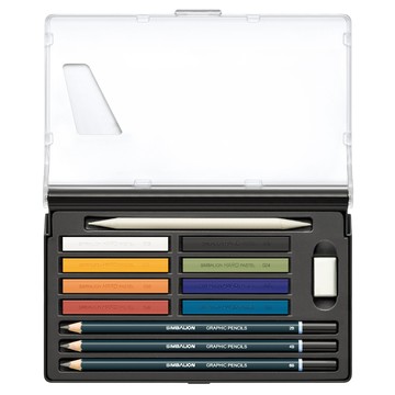 SIMBALION 雄獅 隨身粉彩彩繪組 GPS-12  8色  1盒