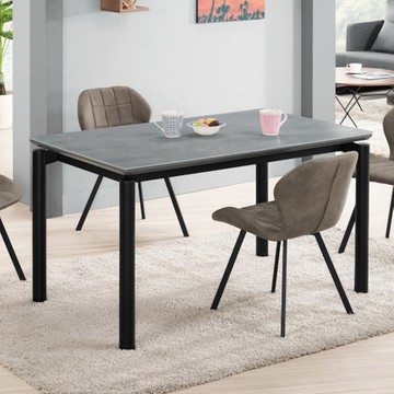 【MUNA 家居】艾柏蒂4.3尺玻璃餐桌(岩玻)(不含椅)