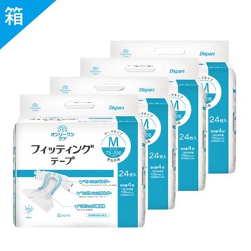 KOYO光洋 合身黏貼式成人紙尿褲M 一箱(4袋/箱，共96片)