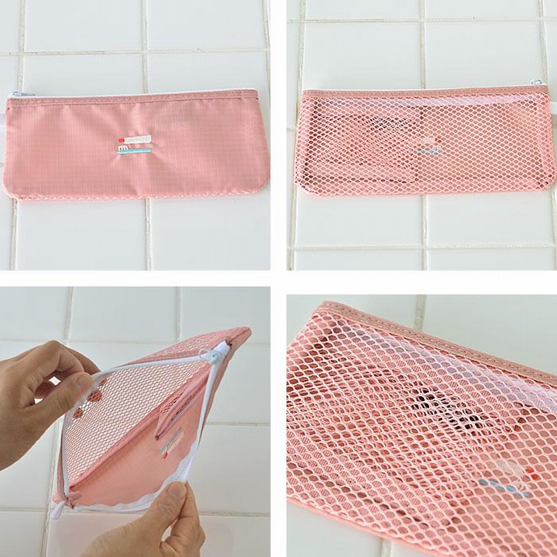 歯ブラシポーチ メッシュ 歯ブラシポーチ 2nul 洗面ポーチ 歯ブラシケース 旅行 トラベルポーチ かわいい お泊り 持ち運び 薄い 出張 シンプル ポケット付き 通販 Lineポイント最大0 5 Get Lineショッピング
