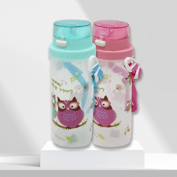 PoPoKiKi吸管水壺-500ml-綠色x1支+粉色x1支