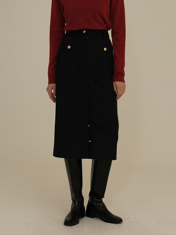 Carol Midi Skirt_Dark Navy