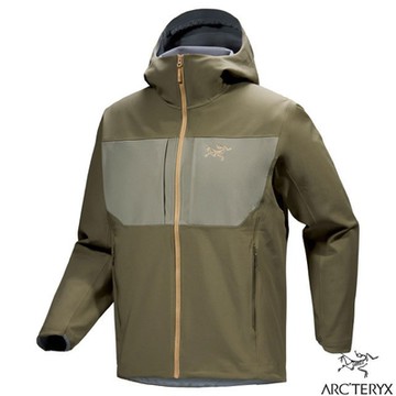 【ARCTERYX 始祖鳥】男 Gamma MX Hoody 防風防潑透氣連帽外套.夾克.風雨衣_X000008485 龍紋綠/糧草綠/帆布棕