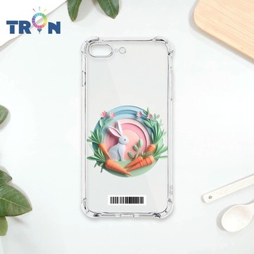 TRON IPhone 7/8 PLUS 可愛紙雕兔子 四角防摔載具殼 軟殼 手機殼