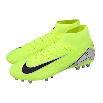 Nike 足球鞋 ZM Superfly 10 Academy AG 男鞋 人工草皮 螢光綠 緩震 襪套 FQ8329-700