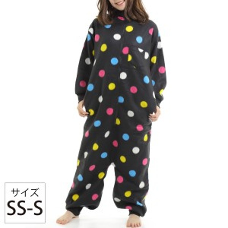 着ぐるみ パジャマ 子供 フリース 水玉 だんらんウェア ドット柄 Ss S 通販 Lineポイント最大1 0 Get Lineショッピング