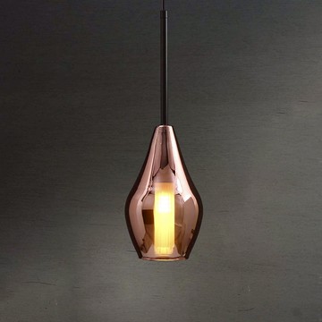 玫瑰金色玻璃吊燈 F97-51-5059-1 (附燈泡不保固)