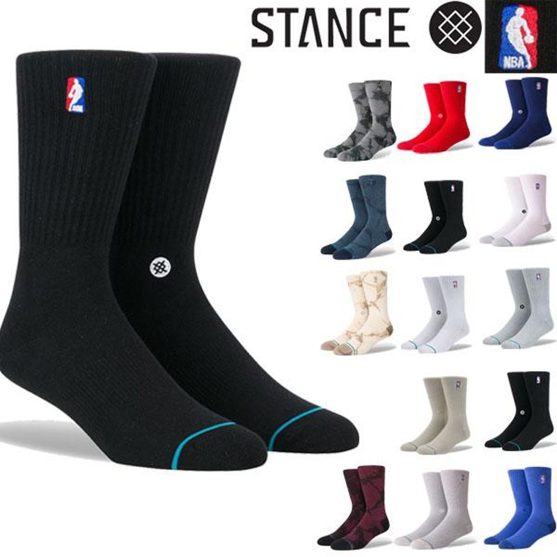 ネコポス 送料無料 STANCE NBA ソックス SOCKS スタンス バスケ バスケットボール用 LOGOMAN CREW CREW2 ミッド  クルーソックス メンズ 靴下 男性用 | LINEブランドカタログ