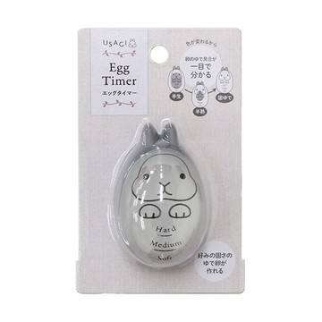 asdfkitty*日本 ECHO 兔子 煮蛋熟度辨識器 白煮蛋計時器-正版商品