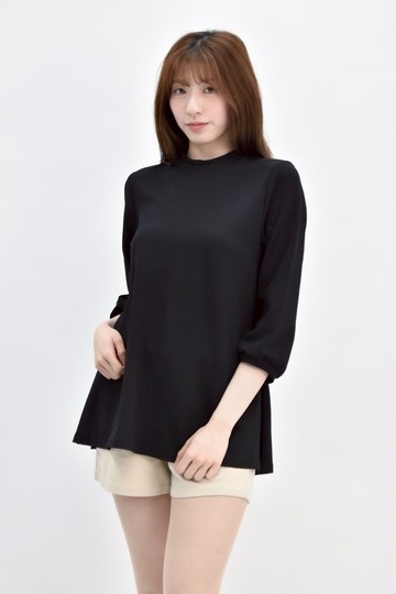 (M) vif素面黑色長袖上衣