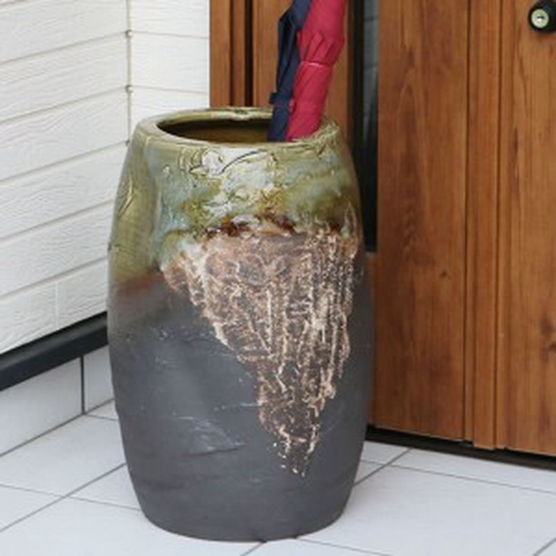 傘立て 陶器 アンブレラスタンド かさたて 傘入れ 壷 信楽焼 おしゃれ 和風 北欧 手作り 通販 Lineポイント最大1 0 Get Lineショッピング