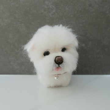 馬爾濟斯 客製化羊毛氈  寵物客製 公仔