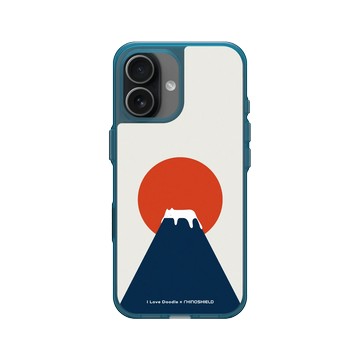 iPhone 17 Clear (相機按鈕) 夜幕藍 - ilovedoodle (Lim Heng Swee) - Cat Landscape - Fuji 富士山