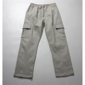 外貿韓單高街直筒多口袋長褲潮牌工裝風滑板褲寬松男女休閑長褲