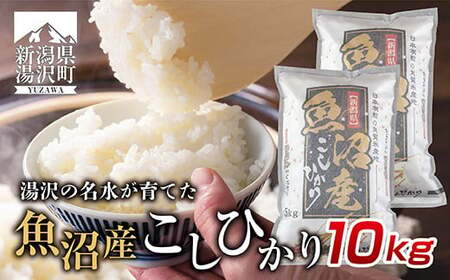 令和5年産 新潟県 湯沢町産 コシヒカリ お米 5kg×2袋 10・ 精米 魚沼 米 こしひかり 送料無料 炊き方ガイド付き