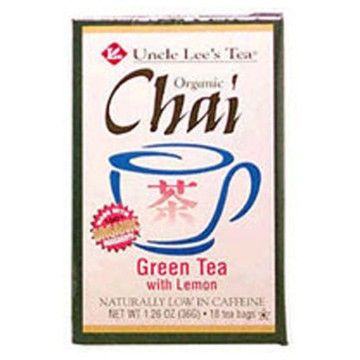 Organic Chai Tea Lemon, 18 Count by Uncle Lees Teas