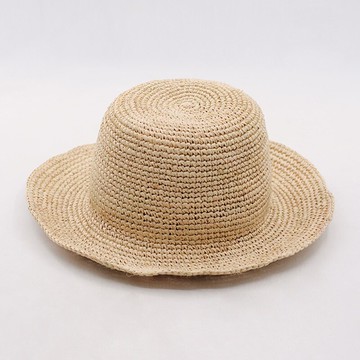 草帽盆帽-手工鈎針簡約漁夫帽女帽子73zr103【獨家進口】【米蘭精品】