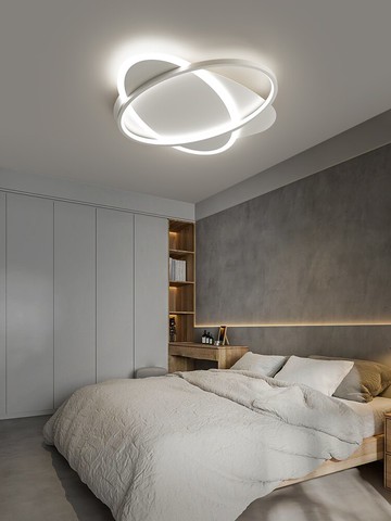 臥室燈現代簡約創意個性年新款北歐吸頂燈房間燈小臥室書房燈