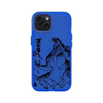 iPhone 15 Clear 激光藍 - 哥吉拉 Godzilla - 怒吼