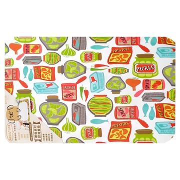 KEYTOSS 詰朵斯 幸福時光 環保防滑餐墊 防水易清潔 台灣製造 不易磨損可重複使用 材質聚乙烯PE+聚丙烯PP  38*30*0.08cm  顏色隨機  1個