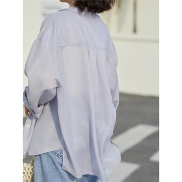 「MISAZ」閃閃發光的絲光防曬襯衫 防曬怎么也不嫌多！輕薄透氣