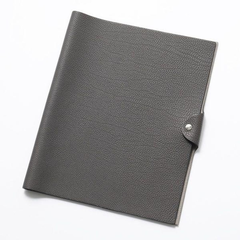 HERMES エルメス ノートカバー クーベルチュール ユリス COUVERTURE CAHIER ULYSSE GM VEAU TOGO  063852CK トーゴ レザーカバー チャコールグレー | LINEショッピング