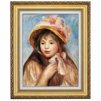ルノアール　帽子の女　工芸画 楽天市場】ルノワール・[帽子の女] : グーピルギャラリー