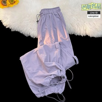 【韓版洋氣】女童工裝褲 兒童工裝褲 束腳褲 運動褲 休閒褲 夏季薄款 2025新款 百搭顯瘦 幼兒園日常穿搭