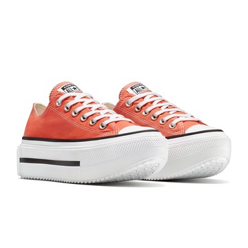 CONVERSE【授權專賣店】＊新款＊女款雙層厚底 輕量 帆布鞋 A16284C 粉橘色 All Star 厚底 增高