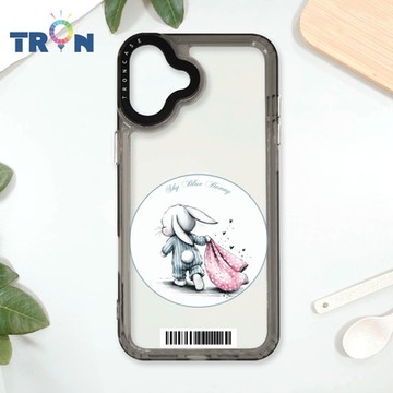 TRON IPhone 16 PLUS 小動物的小被被單圖 防摔太空載具殼 透黑 軟硬 手機殼