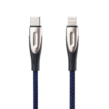 RONEVER VPC182 鋅合金充電傳輸線(C-IOS)-藍