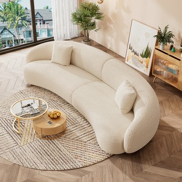 obis歐必斯國際家居 腰果沙發-五人座300CM