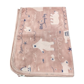 Dogfeet 抗菌白熊涼感透氣墊 尼龍、聚脂纖維  M(60 x 80cm)  粉色  1個