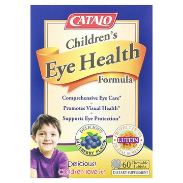 CATALO, 兒童眼部健康配方，藍莓，60 粒咀嚼片