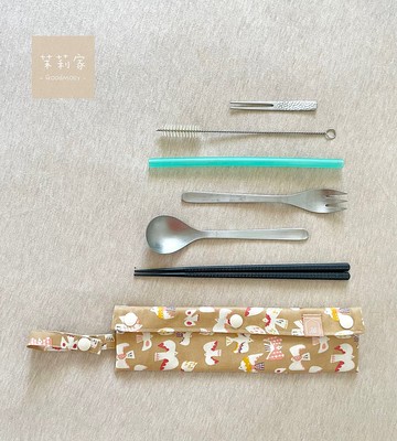 防水款環保餐具袋 -飛鳥