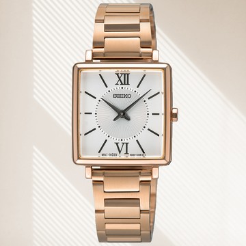 SEIKO 精工 CS系列 簡約時尚 方形腕錶 (SWR112P1/4N30-00N0K)