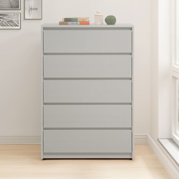 直人木業-現代風溫馨布織紋五斗櫃80公分