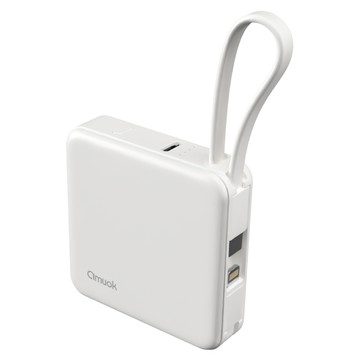 amuok 艾默克 Cube迷你雙線行動電源  白色  D927