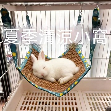 🔥臺灣夯貨-大米優品🏆夏季小寵物涼蓆鞦韆吊牀兔子吊窩松鼠雪貂荷蘭豬豚鼠蜜袋鼯飛鼠窩