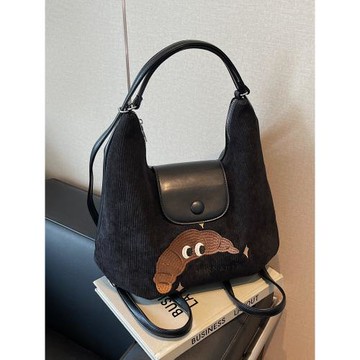 休閑通勤大容量女式雙肩包2024新款秋冬季學院風后背包單肩托特包