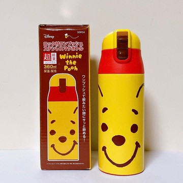 日本 SKATER 迪士尼 小熊維尼超輕量不鏽鋼保溫保冷瓶 360ml＊夏日微風＊