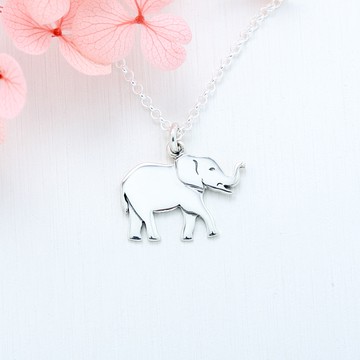 【Angel & Me】可愛 大象 Elephant s925 純銀 項鍊 生日 情人節 聖誕節 寵物紀念品 禮物