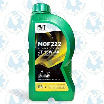《油工坊》RUN WELL MOF222 4T 15W40 MB 0.8L 合成 速可達 機油